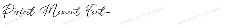 Perfect Moment Font字体转换
